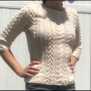 Ralph Lauren White Knit Sweater